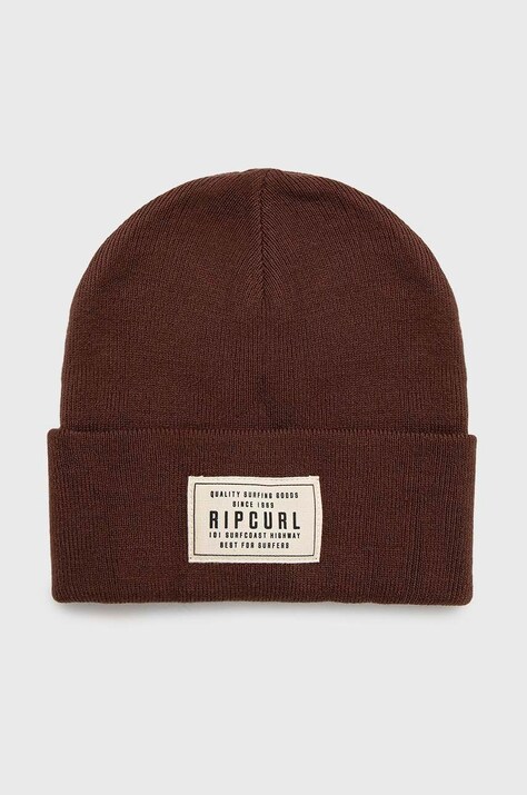 Rip Curl caciula culoarea maro, din tricot gros