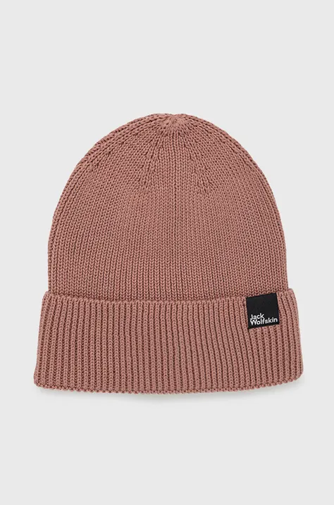 Βαμβακερό καπέλο Jack Wolfskin χρώμα: ροζ,