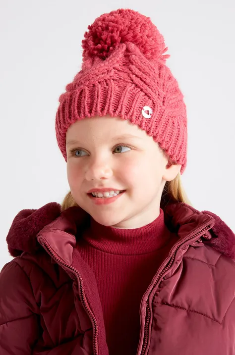 Дитяча шапка Mayoral колір рожевий