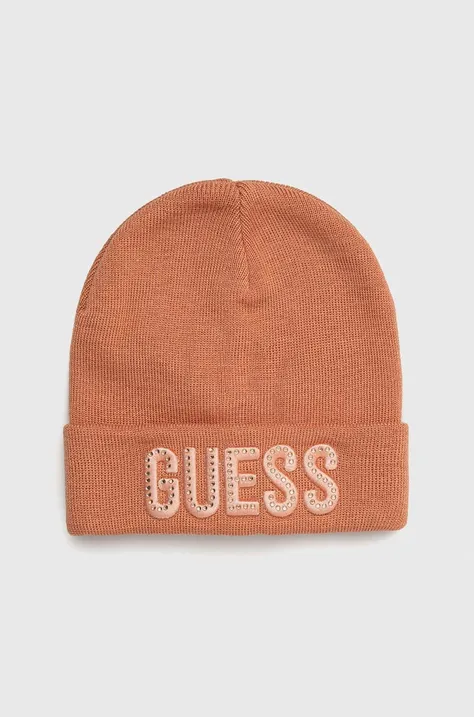 Детска шапка Guess в оранжево