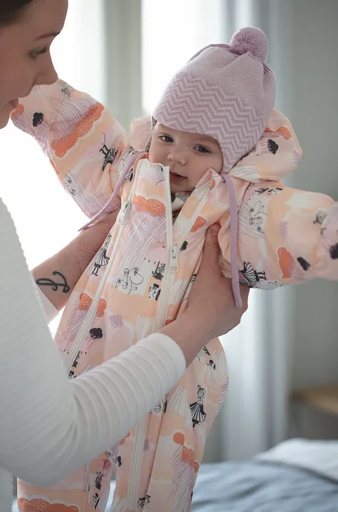 Dječja kapa Reima boja: ružičasta, od tanke pletenine, vunena