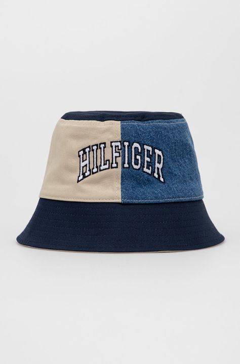 Dvostrani pamučni šešir Tommy Hilfiger