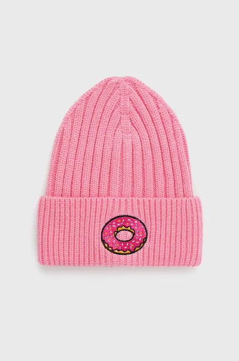 Детская шапка Name it цвет розовый из толстого трикотажа