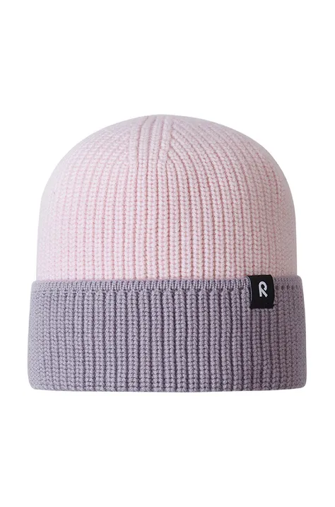 Детская шапка Reima цвет розовый шерсть