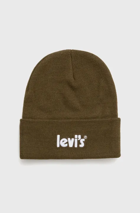 Детская шапка Levi's цвет зелёный