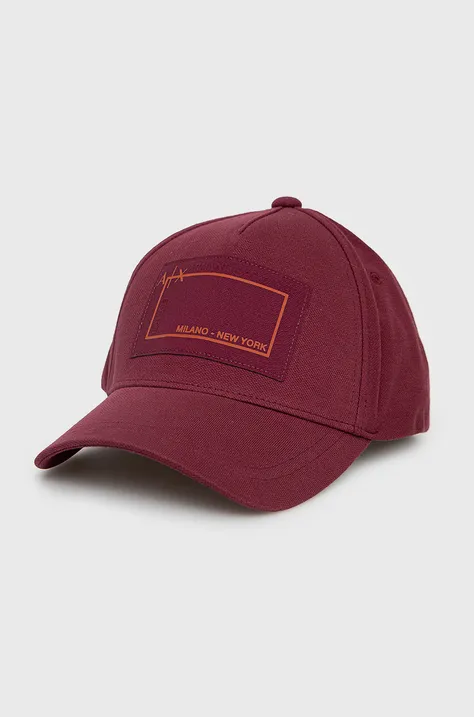 Βαμβακερό καπέλο του μπέιζμπολ Armani Exchange