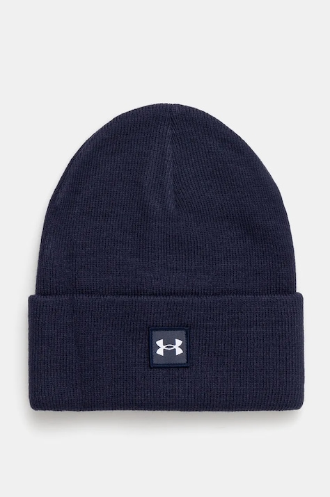Čepice Under Armour tmavomodrá barva, z husté pleteniny, 1373155