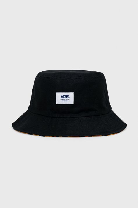 Obojstranný bavlnený klobúk Vans