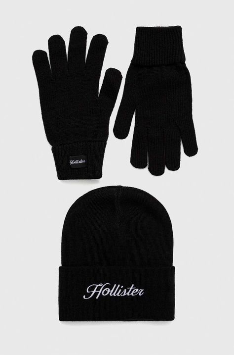 Hollister Co. czapka i rękawiczki