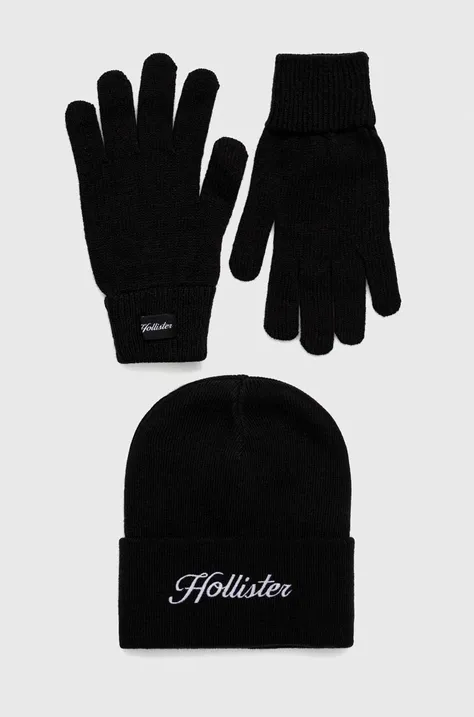 Шапка и ръкавици Hollister Co.