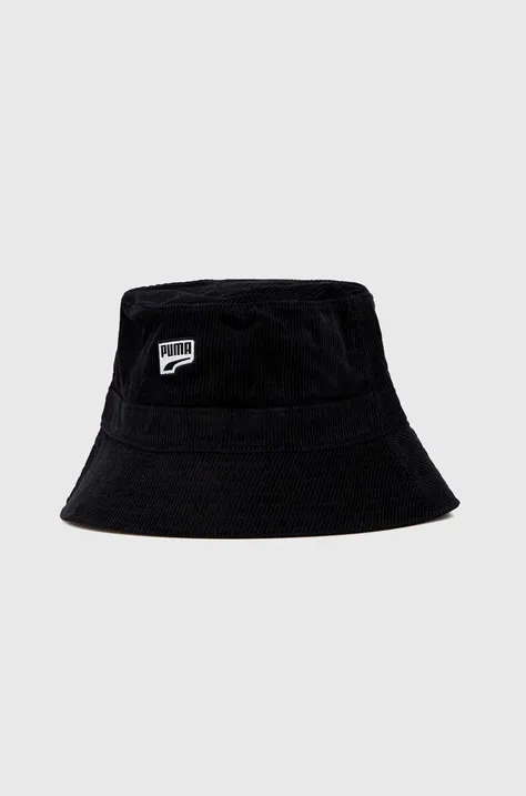 Καπέλο με κορδόνι Puma χρώμα: μαύρο