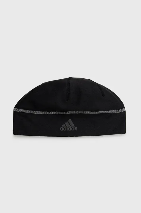adidas Performance czapka kolor czarny z cienkiej dzianiny