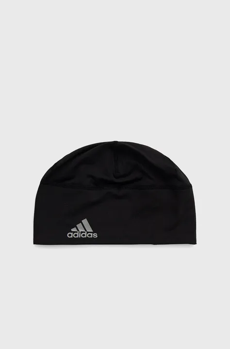 adidas Performance czapka kolor czarny z cienkiej dzianiny