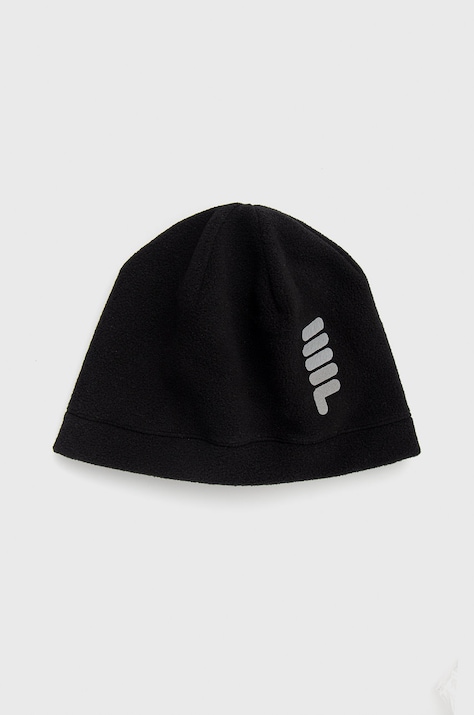 Шапка Fila цвет чёрный из тонкого трикотажа