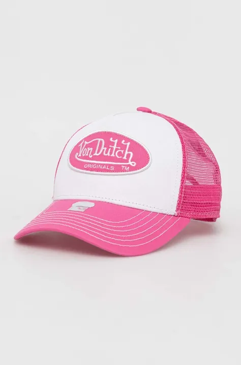 Kapa s šiltom Von Dutch roza barva