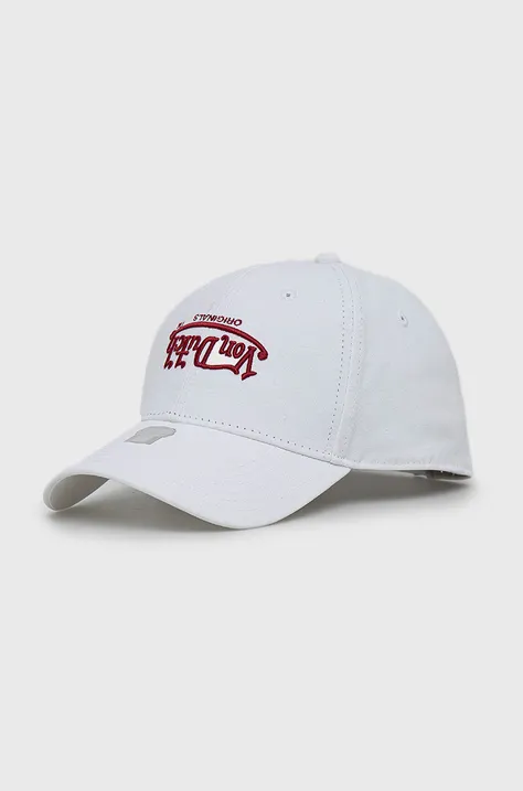 Βαμβακερό καπέλο του μπέιζμπολ Von Dutch χρώμα: άσπρο