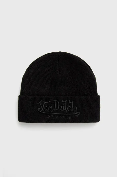 Шапка Von Dutch колір чорний