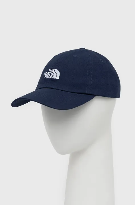 Βαμβακερό καπέλο του μπέιζμπολ The North Face χρώμα: ναυτικό μπλε