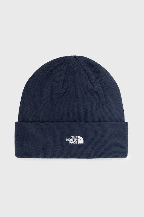 Шапка The North Face в тъмносиньо