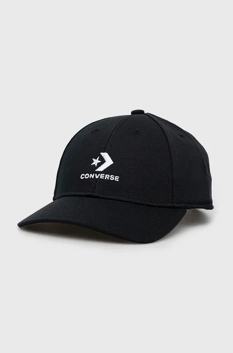 Kapa s šiltom Converse črna barva