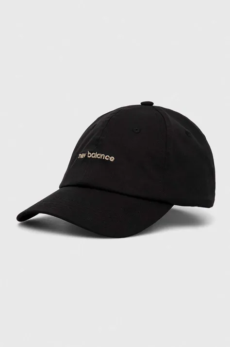 Kapa s šiltom New Balance črna barva