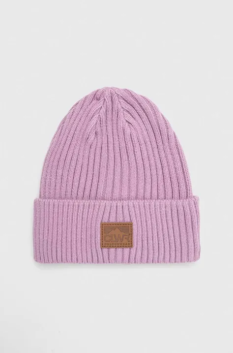 Καπέλο Colourwear χρώμα: μοβ