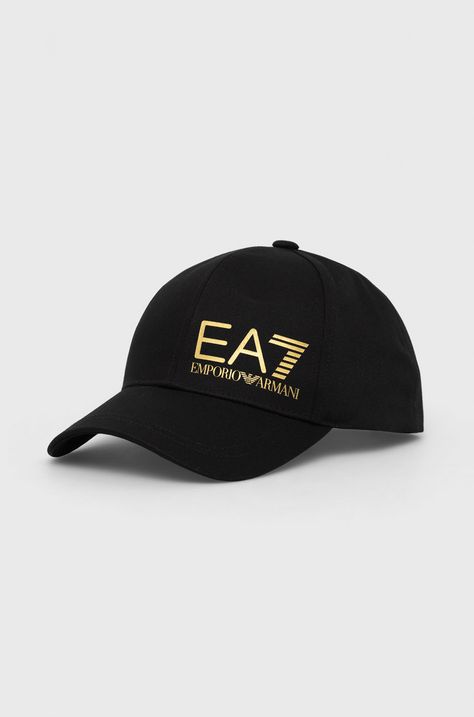 EA7 Emporio Armani czapka z daszkiem bawełniana
