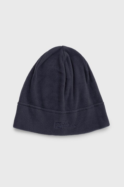 Шапка Jack Wolfskin цвет синий из тонкого трикотажа