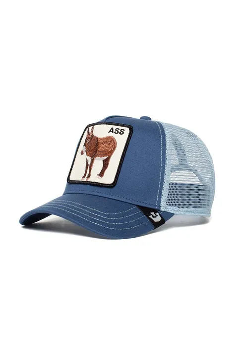 Goorin Bros czapka The Bull kolor niebieski z aplikacją 101-0521