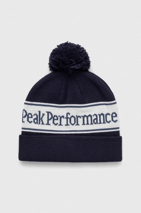 Peak Performance caciula culoarea negru, din tricot gros