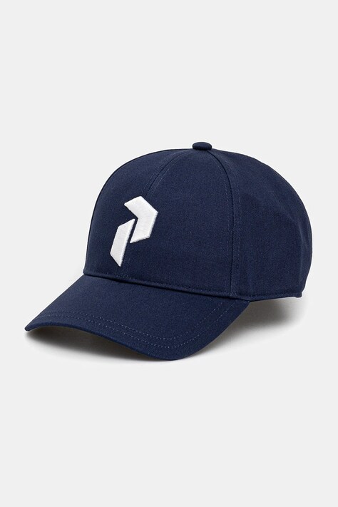 Peak Performance șapcă de baseball din bumbac culoarea albastru marin, cu imprimeu