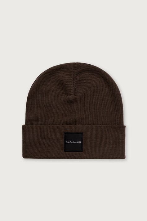 Peak Performance Czapka beanie z wełną Switch brązowa G77781