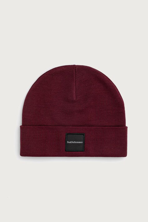Peak Performance Czapka beanie z wełną Switch brązowa G77781