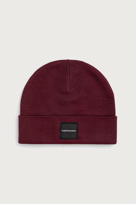 Peak Performance Czapka beanie z wełną Switch brązowa G77781
