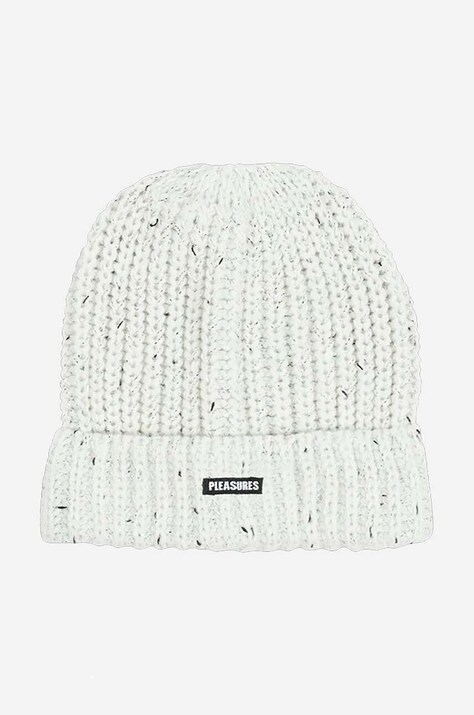 PLEASURES beanie Impact Watch Cap white color  PLEASURES Impact Watch Cap P22W050-BLACK