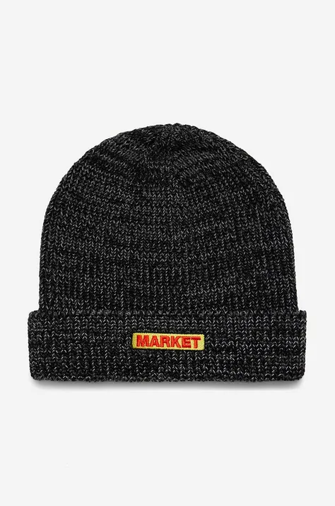 Καπέλο Market Reflective Bar Logo Beanie χρώμα: μαύρο