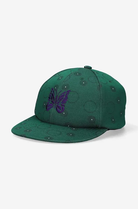 Καπέλο Needles Baseball Cap Poly Jq χρώμα: πράσινο