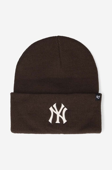 Шапка 47 brand New York Yankees Haymak колір коричневий