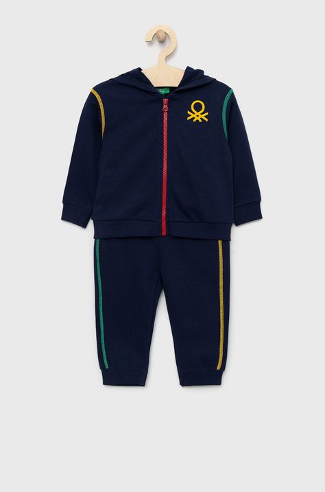 Дитячий бавовняний спортивний костюм United Colors of Benetton