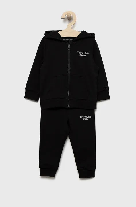 Calvin Klein Jeans dres dziecięcy IN0IN00019.9BYY kolor czarny