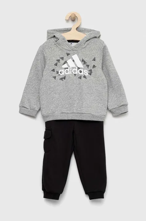 Дитячий спортивний костюм adidas колір сірий
