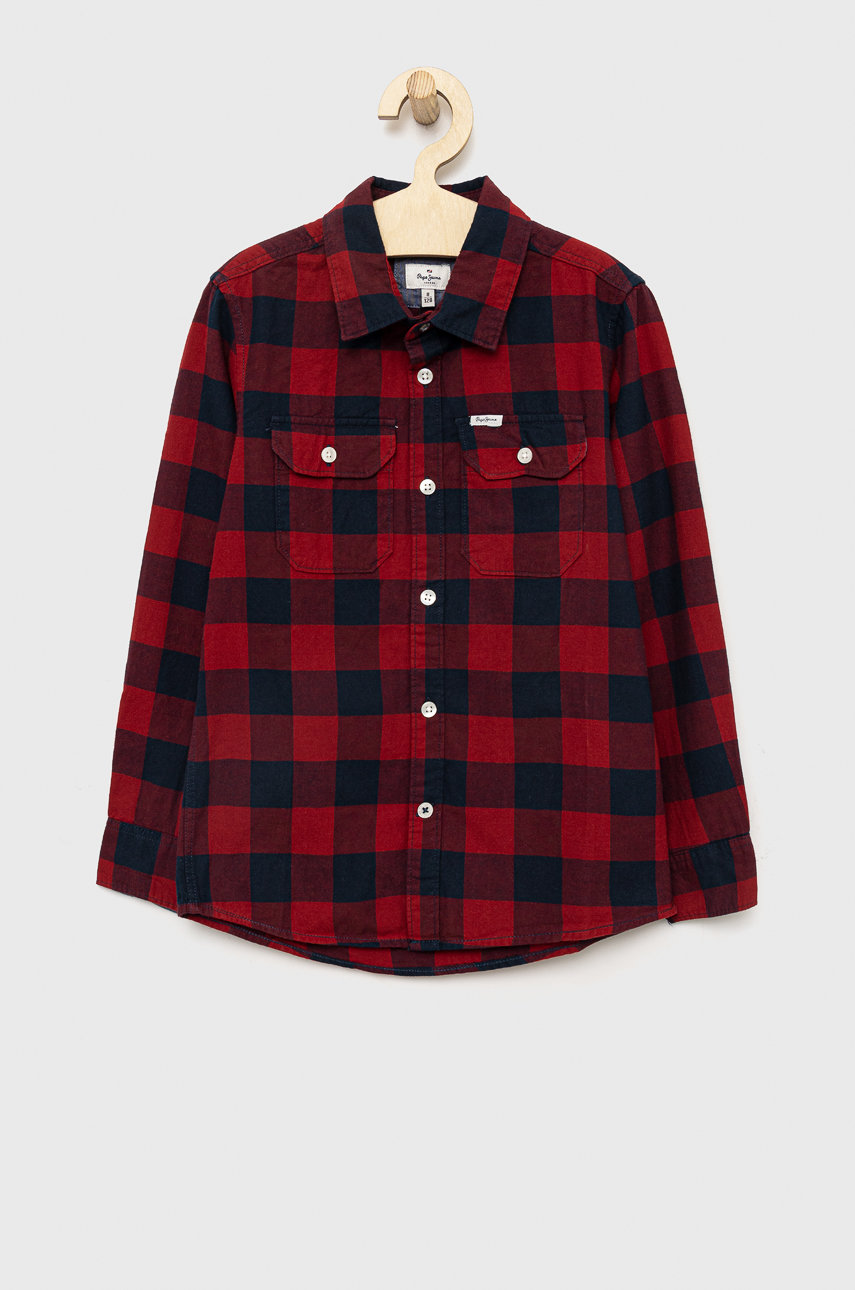 Dětská bavlněná košile Pepe Jeans Kenny