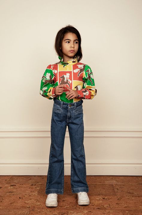 Παιδικό βαμβακερό πουκάμισο Mini Rodini