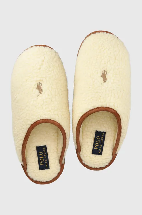 Papuče Polo Ralph Lauren Kayleligh béžová farba, RF103832