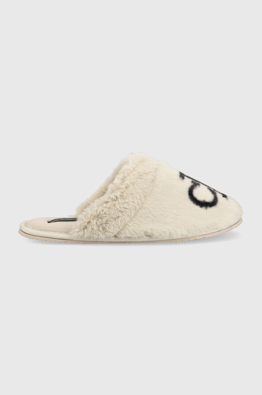 Calvin Klein Jeans kapcie Home Slide kolor szary