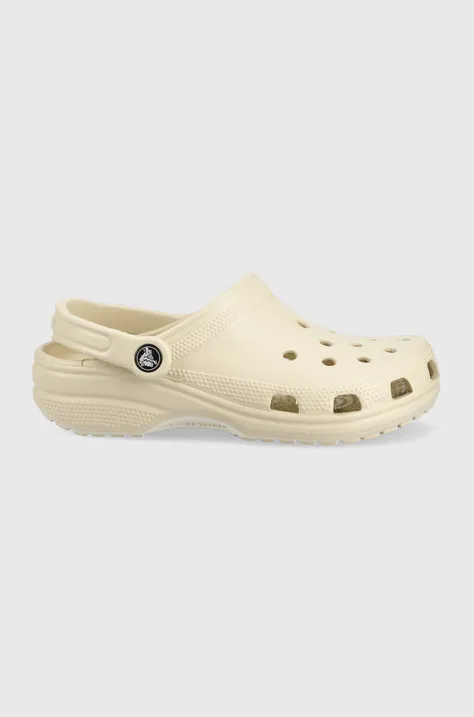 Crocs sliders Classic women's beige color