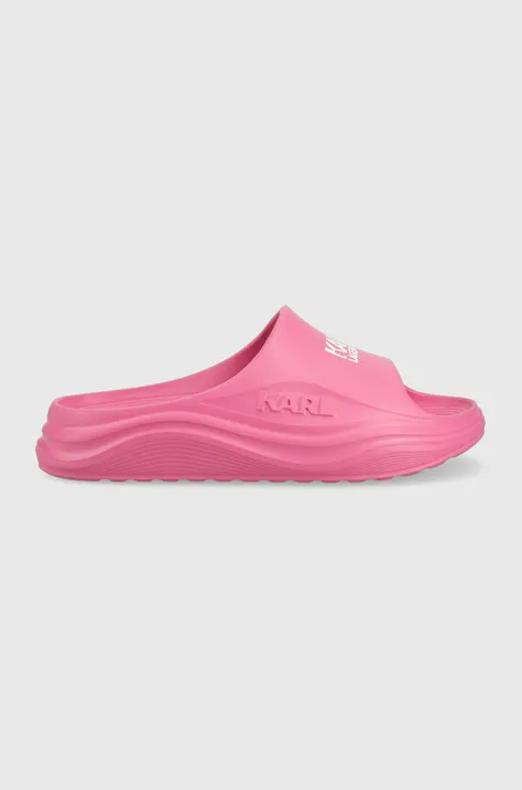 Παντόφλες Karl Lagerfeld Skoona χρώμα: ροζ