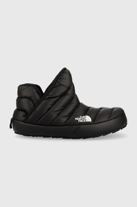 Papuče The North Face Women S Thermoball Traction Bootie čierna farba