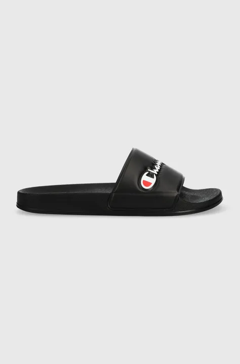 Pantofle Champion VARSITY pánské, černá barva, S21993