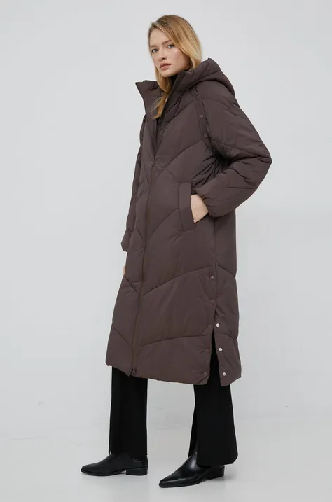 Y.A.S kurtka damska kolor brązowy zimowa